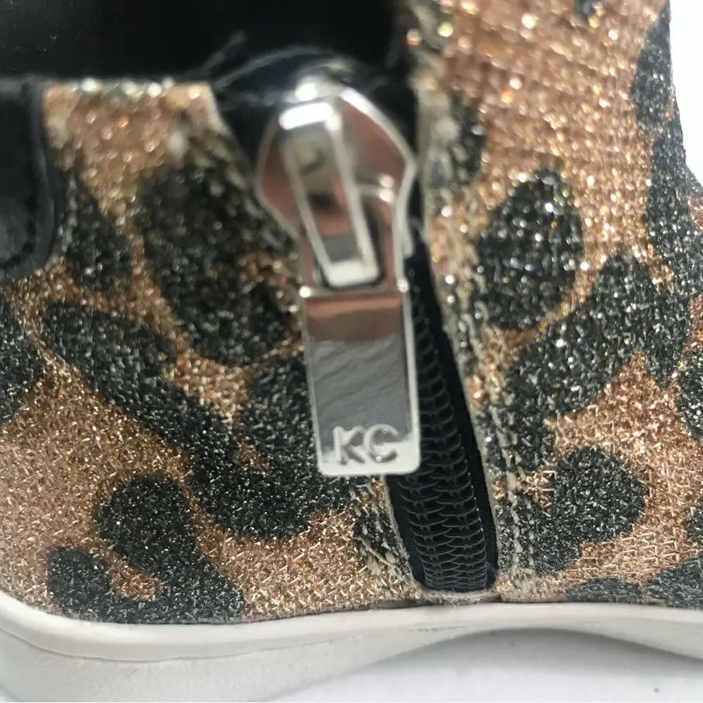 Kenneth Cole Reaction Leopard Print Bow Girl Boots